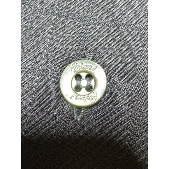 Brioni Shirt Mens Medium Brown Check Dress Made in Italy - Picture 5 of 10